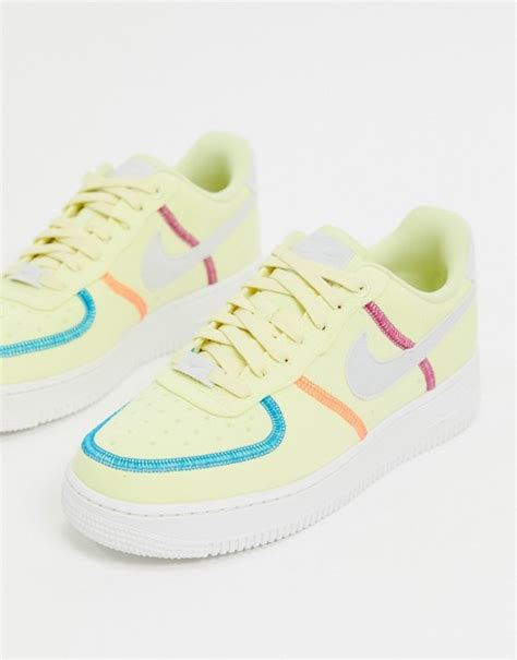 nike air force 1 gelb blau